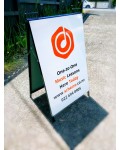 Iron double-sided windproof sign