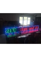  LED Programmable Sign Ultra Bright, with a temperature sensor - 293*9*37 cm