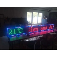 LED Programmable Sign Ultra Bright, with a temperature sensor - 293*9*37 cm