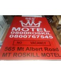  Red Sign for Motel - 1.2*2.4m 