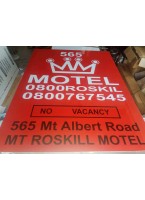 Red Sign for Motel - 1.2*2.4m 