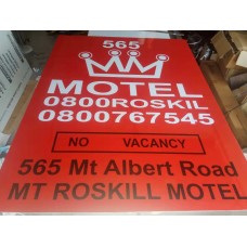  Red Sign for Motel - 1.2*2.4m 