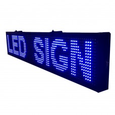 Discover Our Premium LED Signs – Single Blue Color, Double-Sided Screen!